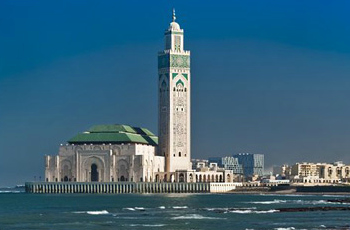 Vue de la Mosquée Hassan II